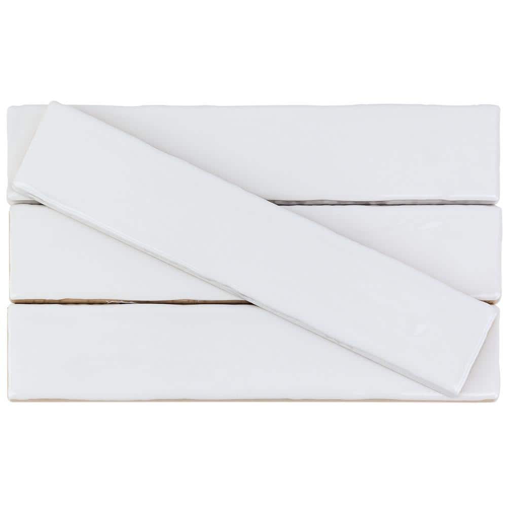 Brookline White 2" x 10" Polished Ceramic Subway Wall Tile