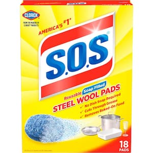 Steel Wool Soap Scouring Pads (18-Pack)