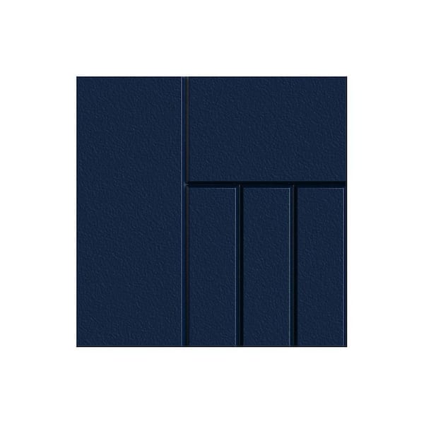 Daytona 7.25 in. W x 0.625 in. D x 7.25 in. H Blue Cabinet Door Sample Sapphire Blue Matte