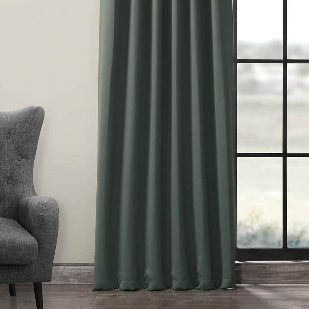 Dark Mallard Room Darkening Polyester Curtains 50" x 120"