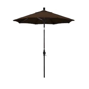 7-1/2 ft. Fiberglass Collar Tilt Double Vented Patio Umbrella in Mocha Pacifica