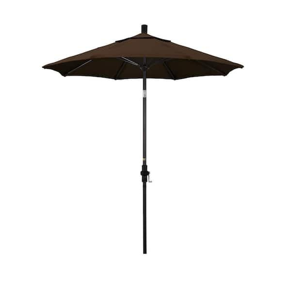 California Umbrella 7-1/2 ft. Fiberglass Collar Tilt Double Vented Patio Umbrella in Mocha Pacifica