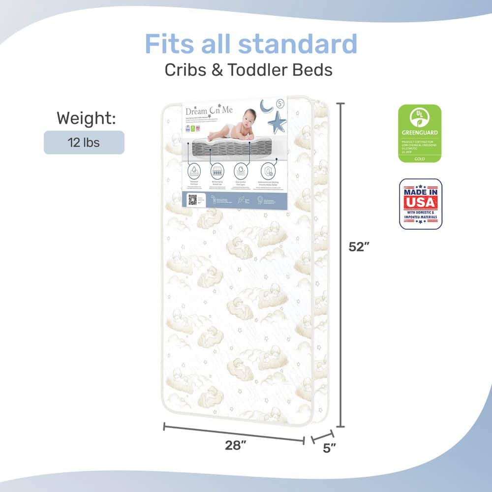 Twilight 80 Coil Innerspring Crib and Toddler Mattress
