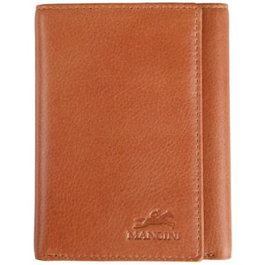 Bellagio Collection Cognac Leather Trifold RFID Wallet