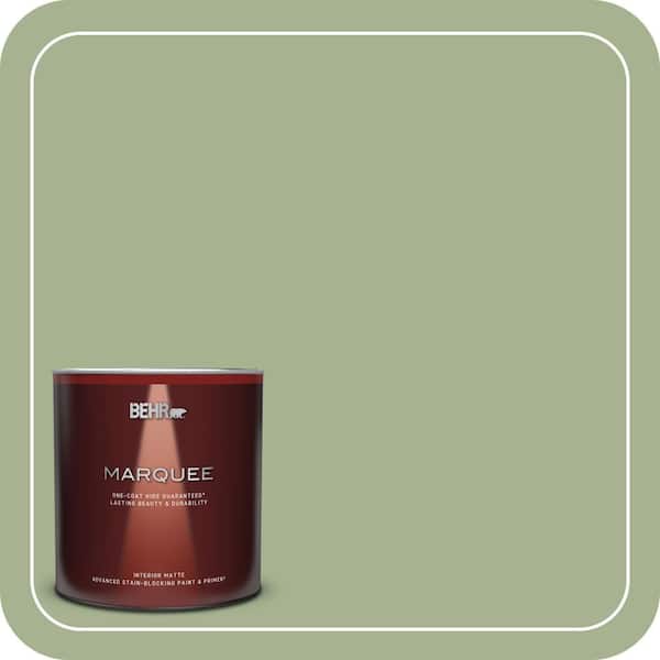BEHR MARQUEE 1 qt. #PPU11-06 Willow Grove One-Coat Hide Matte Interior Paint & Primer