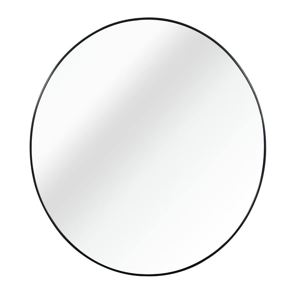 Black 20 in. W x 20 in. H Classic, Modern Round Aluminum Framed Mirror price history on PriceWatchPro