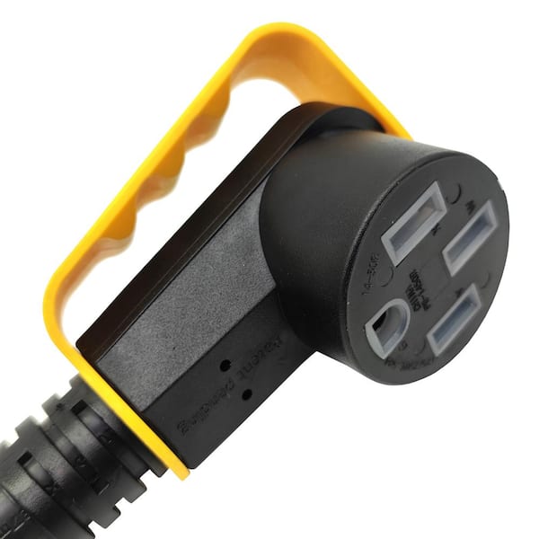 parkworld 2 ft. 6/3 Plus 8/1 50 Amp 125/250-Volt NEMA 14-50R Female Connector to 4-Wires Replacement Power Cord with Handle, Black 66433