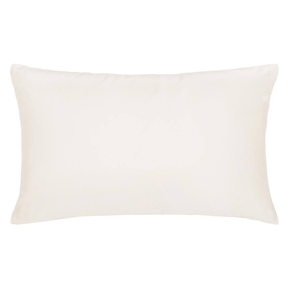 12" x 18" Cream and Gold Foil Accent Pillow