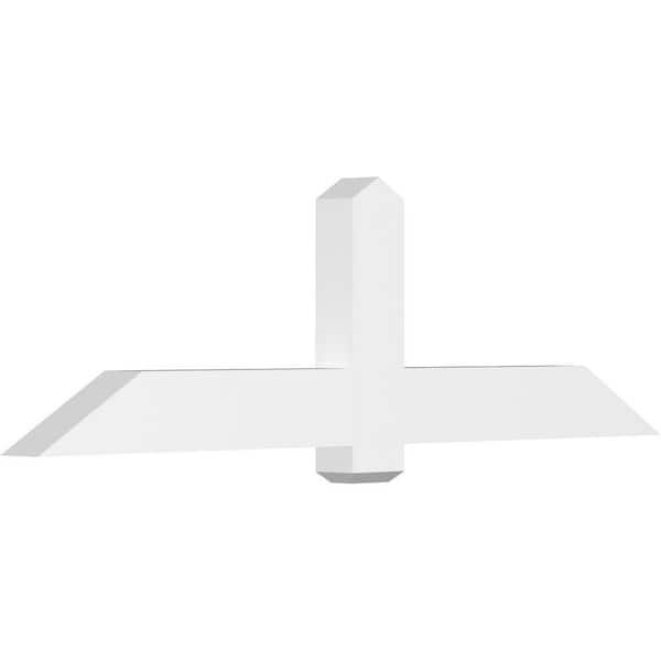 Ekena Millwork Eugene 72 in. W x 21 in. H x 4 in. D Signature Polyurethane Bracket