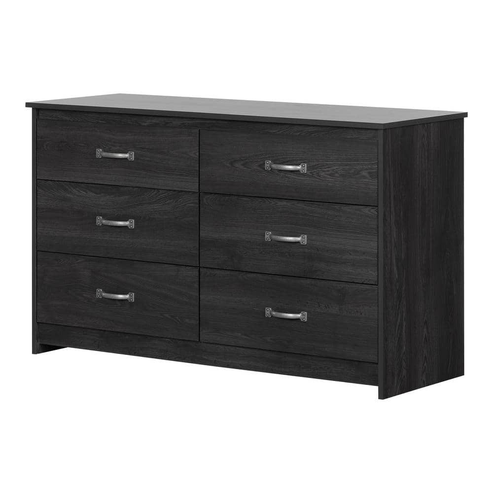 Tassio 6-Drawer Gray Oak Finish Dresser (52 in W. x 31.25 in H.)