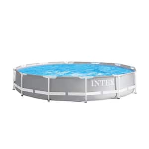12 ft. x 30 in. Durable Prism Steel Frame Above Ground Swimming Pool