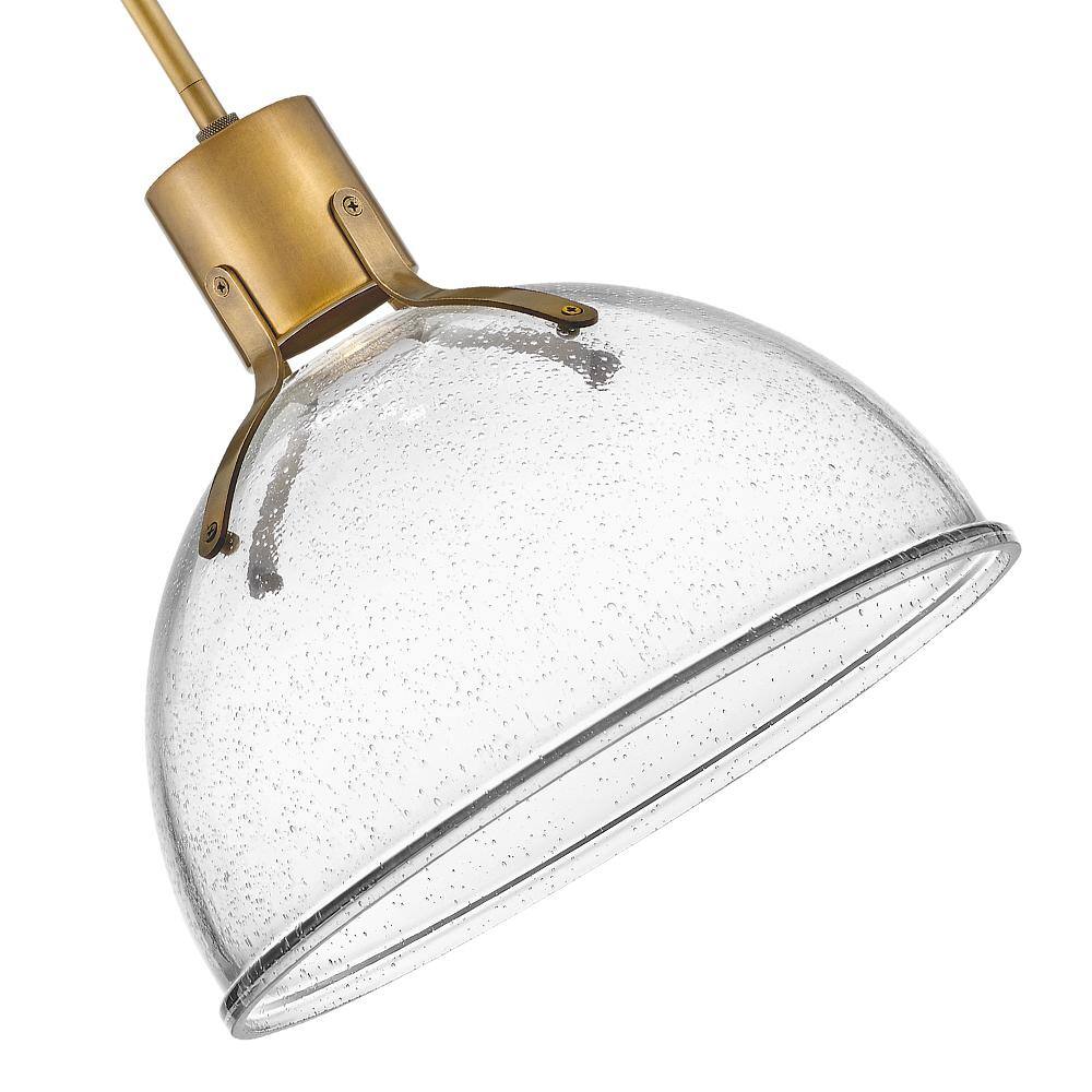 Heritage Brass Argo LED Bowl Pendant with Clear Seedy Glass