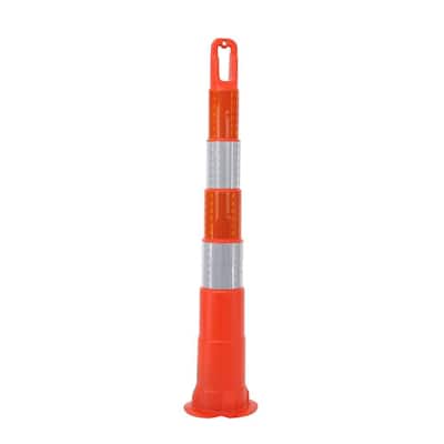 42 in. Orange Safety Cone without Base and 4 Bands with 6 in. High-Intensity Sheeting
