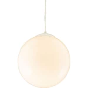 1-Light White Pendant