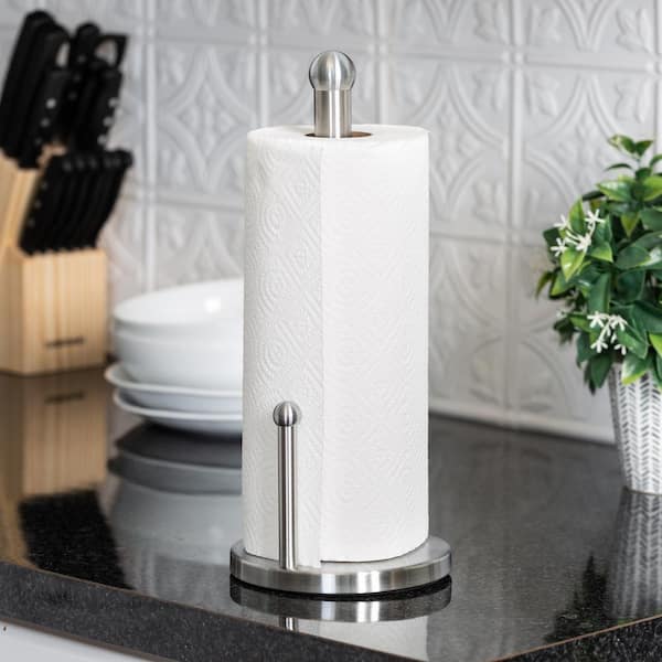 Honey-Can-Do Countertop Stainless Steel Paper Towel Holder KCH