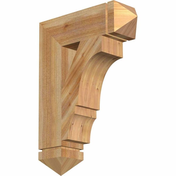 Ekena Millwork 6 in. x 30 in. x 22 in. Western Red Cedar Balboa Arts and Crafts Rough Sawn
