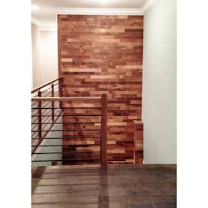 Reclaimed Barn Wood Brown 3/8 in. Thick x 3.5 in. Width x Varying Length Solid Hardwood Wall Plank (20 sq. ft./case)