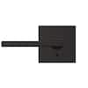 Schlage Custom Latitude Matte Black Collins Trim Dummy Door Lever