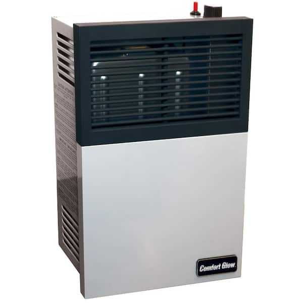 Direct Vent NATURAL GAS Wall Furnace with Thermostat, 11,000 BTU's. Professional Vent Kit Included. Gray/Black