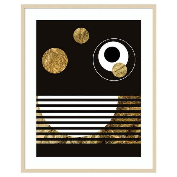 Amanti Art Spacey II by Regina Morre 33 in. W x 41 in. H. Wood Framed Wall Art Print Framed in Brown