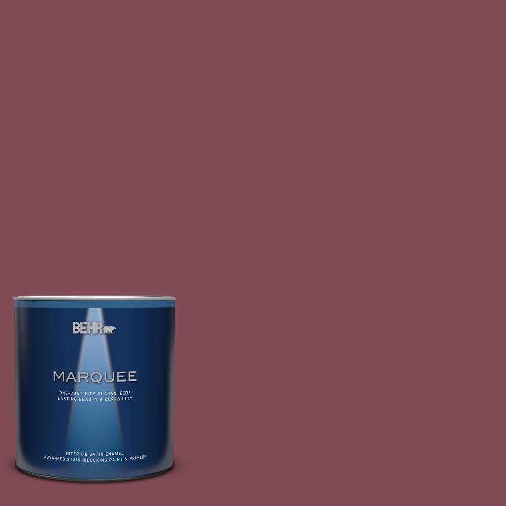 1 qt. Home Decorators Collection #HDC-SP14-11 Rouge Charm Satin Enamel Interior Paint & Primer