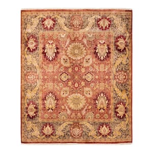Mogul, One of a Kind Traditional Rose 5 ft. 10 in. x 6 ft. 2 in. Floral Area Rug