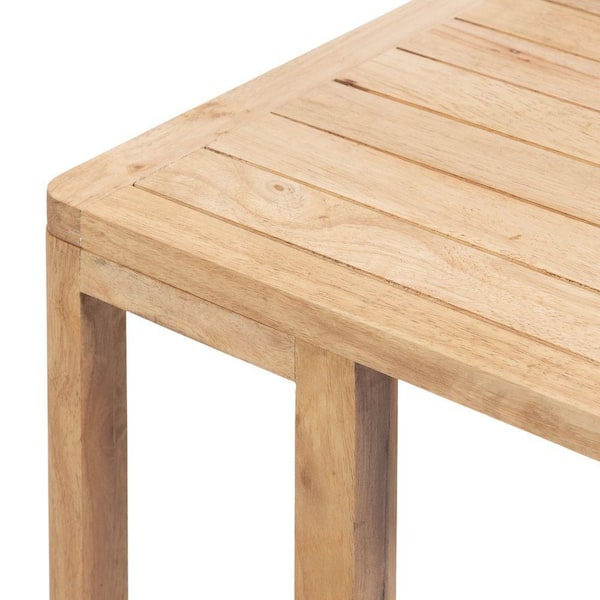 Kate and Laurel Slayton 24 in. Natural Rectangle Solid Wood
