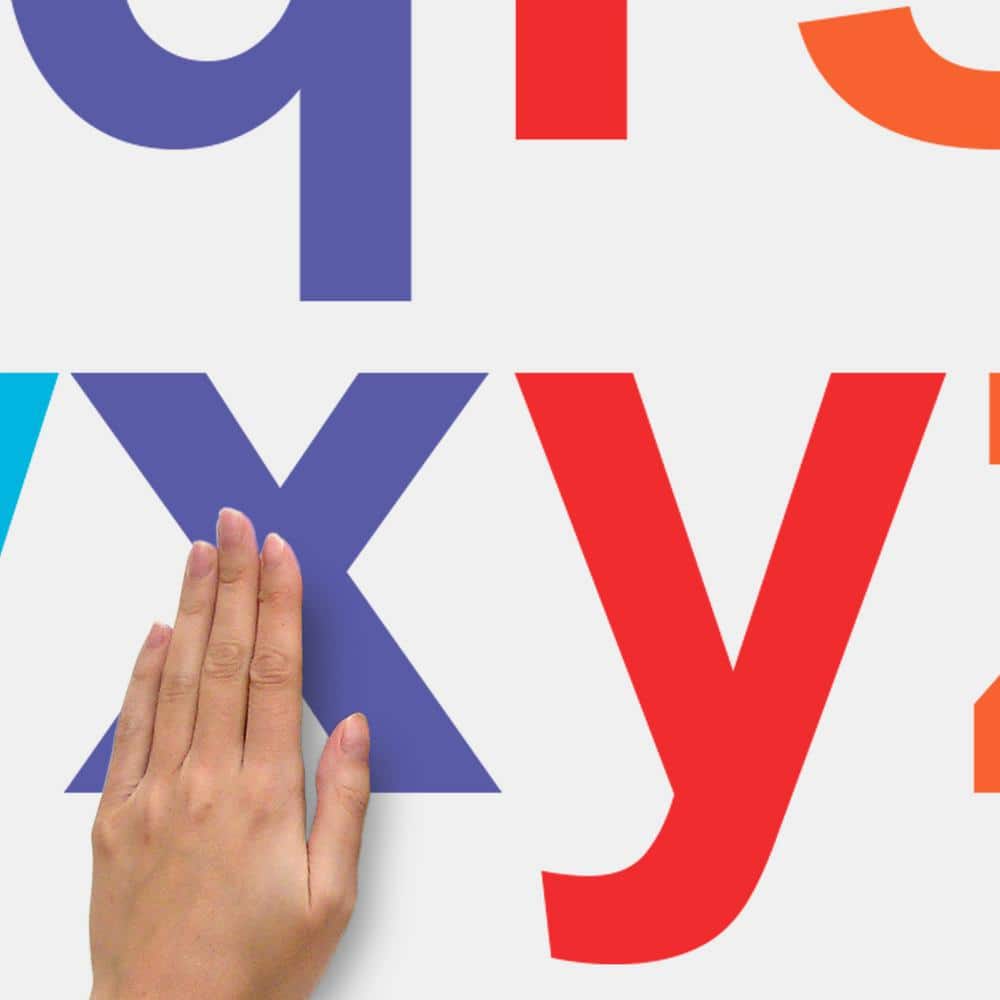 Colorful Alphabet and Number Peel and Stick Wall Decals