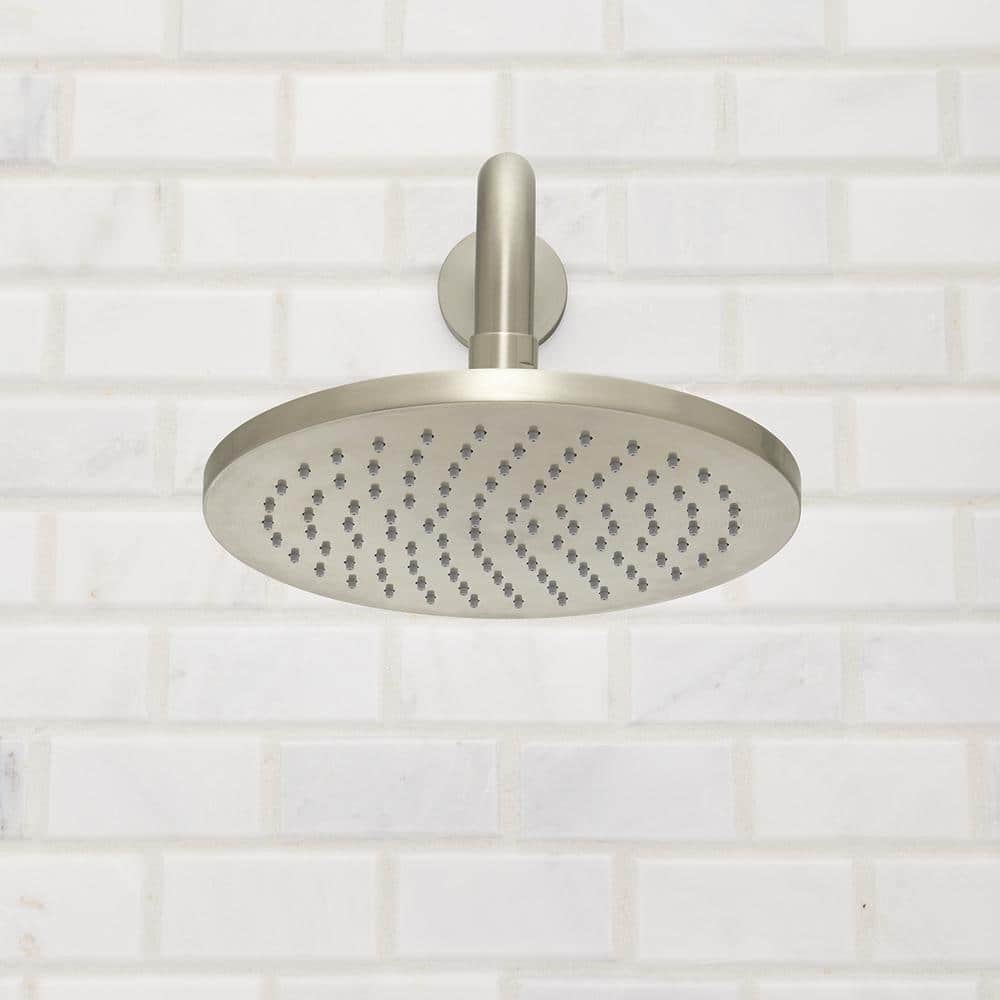Neo Brushed Nickel Rain Shower Head with 2.5 GPM