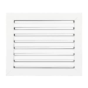 10 in. x 8 in. Aluminum Return Air Grille in White