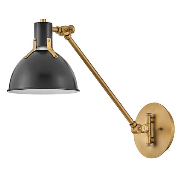 Argo 7.0 in. 1-Light Satin Black Wall Sconce