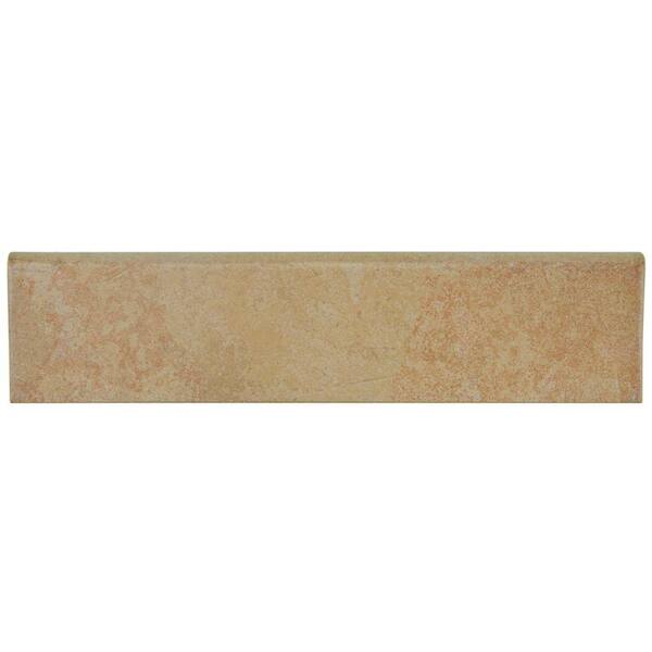 Merola Tile Hexatile Matte Rodeno 3 in. x 12 in. Porcelain Bullnose Floor and Wall Trim Tile