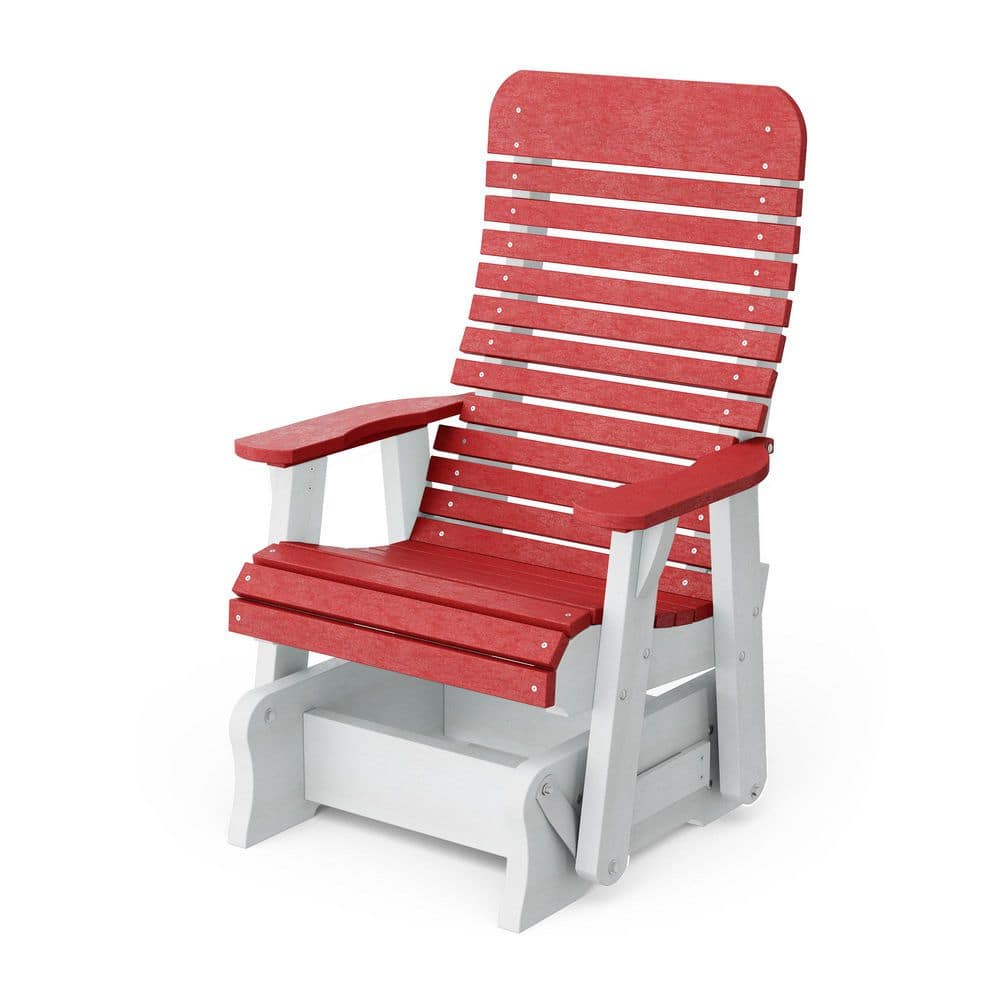 Signature 1-Person Cardinal Red and White Plastic Outdoor Glider price history on PriceWatchPro