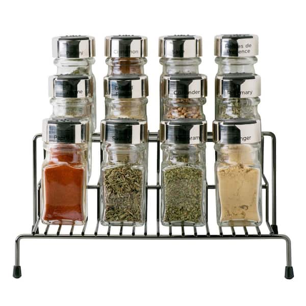 Home Basics Expandable Natural 3-Tier Step Seasoning and Spice Organizer  HDC62750 - The Home Depot