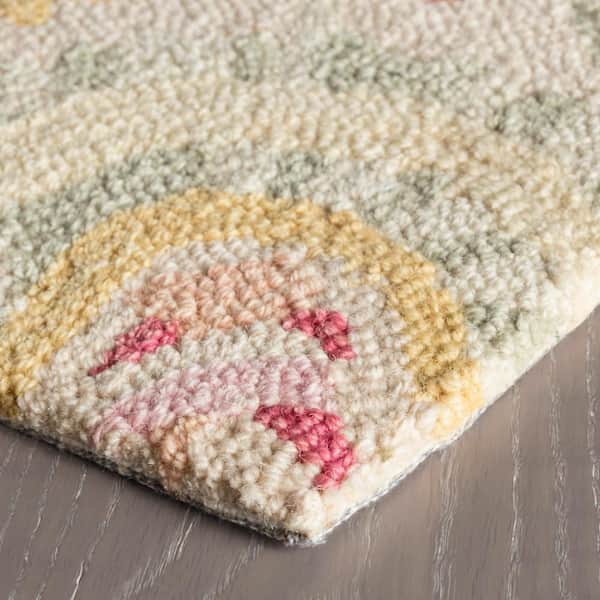 Ines Hand Micro Hooked Wool Multi 3 ft. x 5 ft. Indoor Area Rug