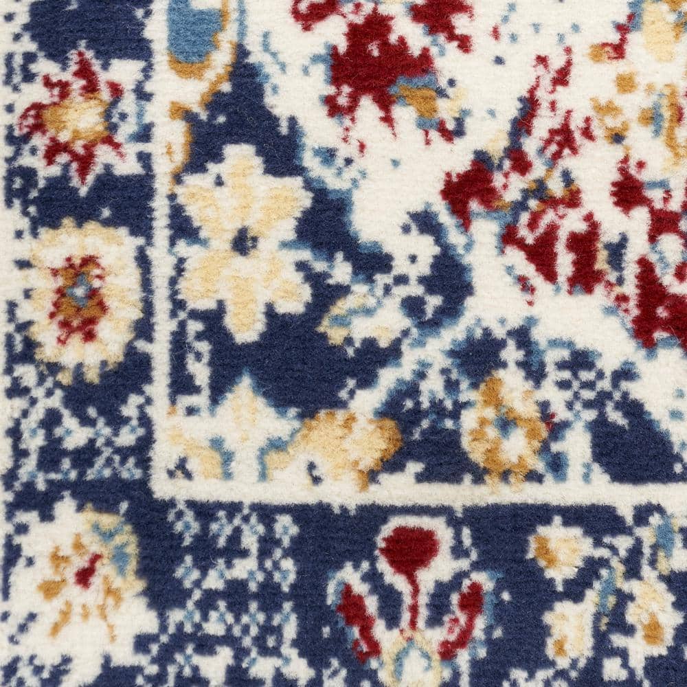 Grafix Multicolor Bohemian Rectangular Synthetic Area Rug