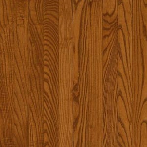 Take Home Sample - Plano Oak Strip Gunstock Solid Hardwood Flooring - 5 in. x 7 in.