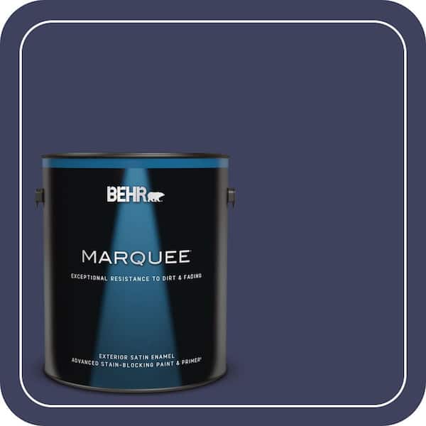 BEHR MARQUEE 1 gal. Home Decorators Collection #HDC-MD-01 Majestic Blue Satin Enamel Exterior Paint & Primer