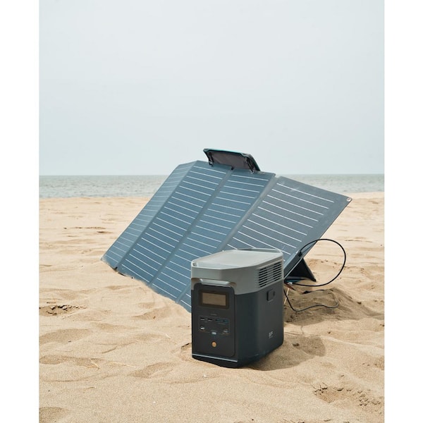 EcoFlow DELTA 2 + DELTA 2 Smart Extra Battery + 4 100 Watt 12V Portable  Rigid Solar Panel