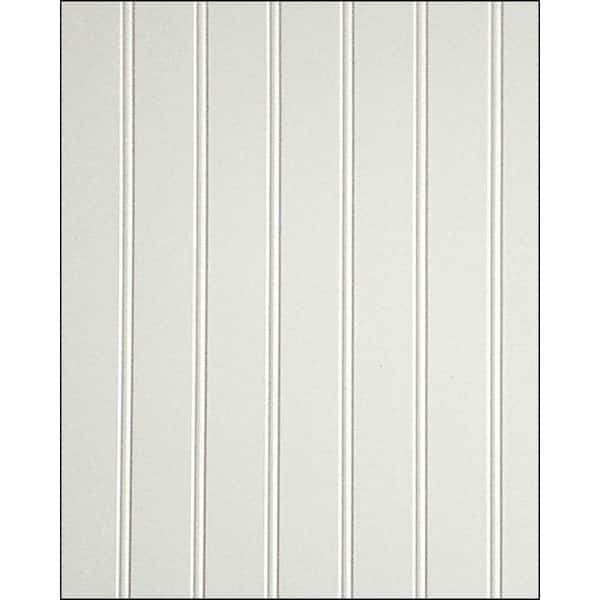 GP 10.67 sq. ft. White MDF Beaded Wainscot Panel