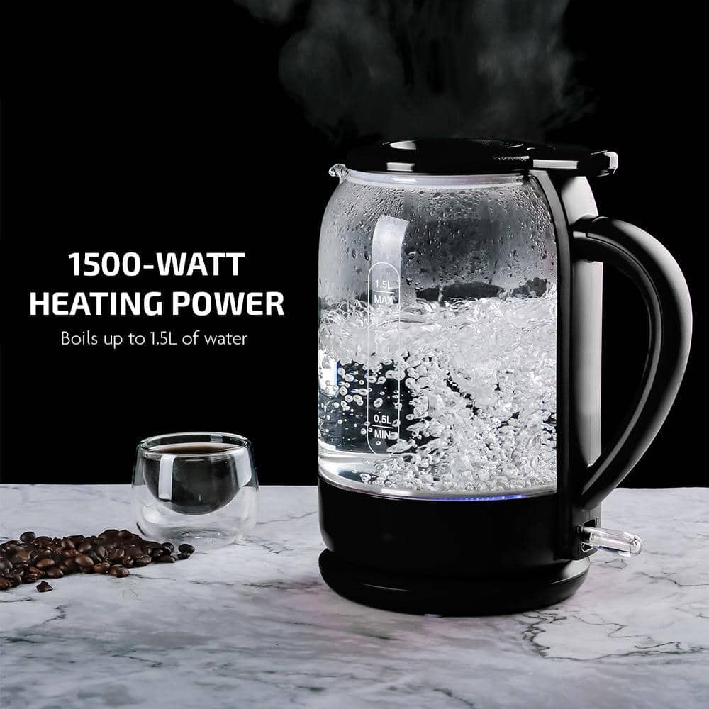 Ovente 6.3-Cup Glass Electric Kettle - Thumbnail 2