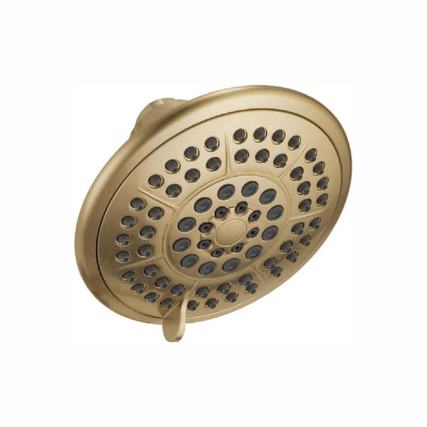Delta 5-Spray Patterns 1.75 GPM 4.31 in. Wall Mount Fixed Shower Head in Champagne Bronze