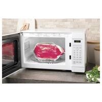 GE 0.7 cu. ft. 700-Watt Spacemaker Countertop Microwave in White GCST07N1WWW