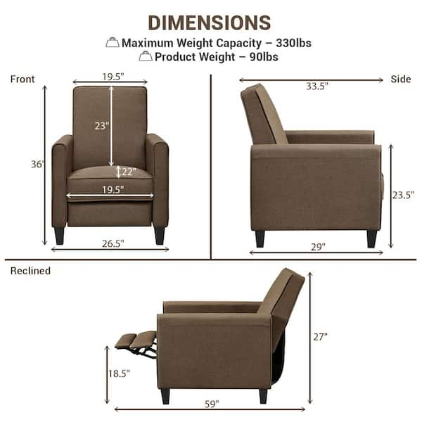 Small recliner dimensions new arrivals