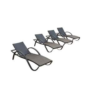 Deco Wicker Outdoor Chaise Lounge (4-Pack)