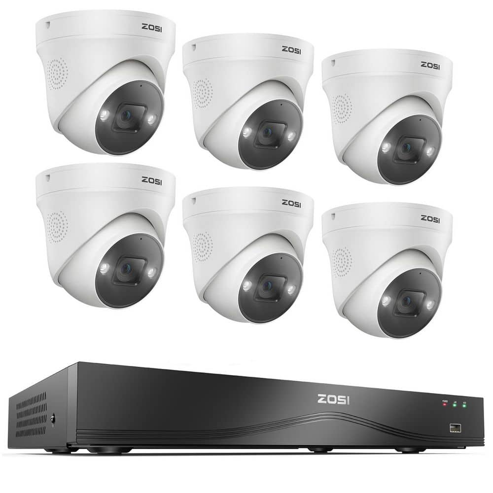 4K 8MP 16-Channel 4TB POE Home Security System with 6-Wired Outdoor Spotlight Cameras with 2-Way Audio, 32CH Expandable price history on PriceWatchPro