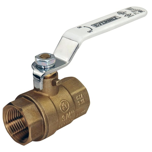3/4 in. FNPT x 3/4 in. FNPT Lead Free Brass Full Port Threaded Ball Valve