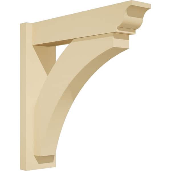 Ekena Millwork Thorton 5 in. W x 20 in. H x 20 in. D Signature Urethane Polyurethane Outlooker with Traditional Ends