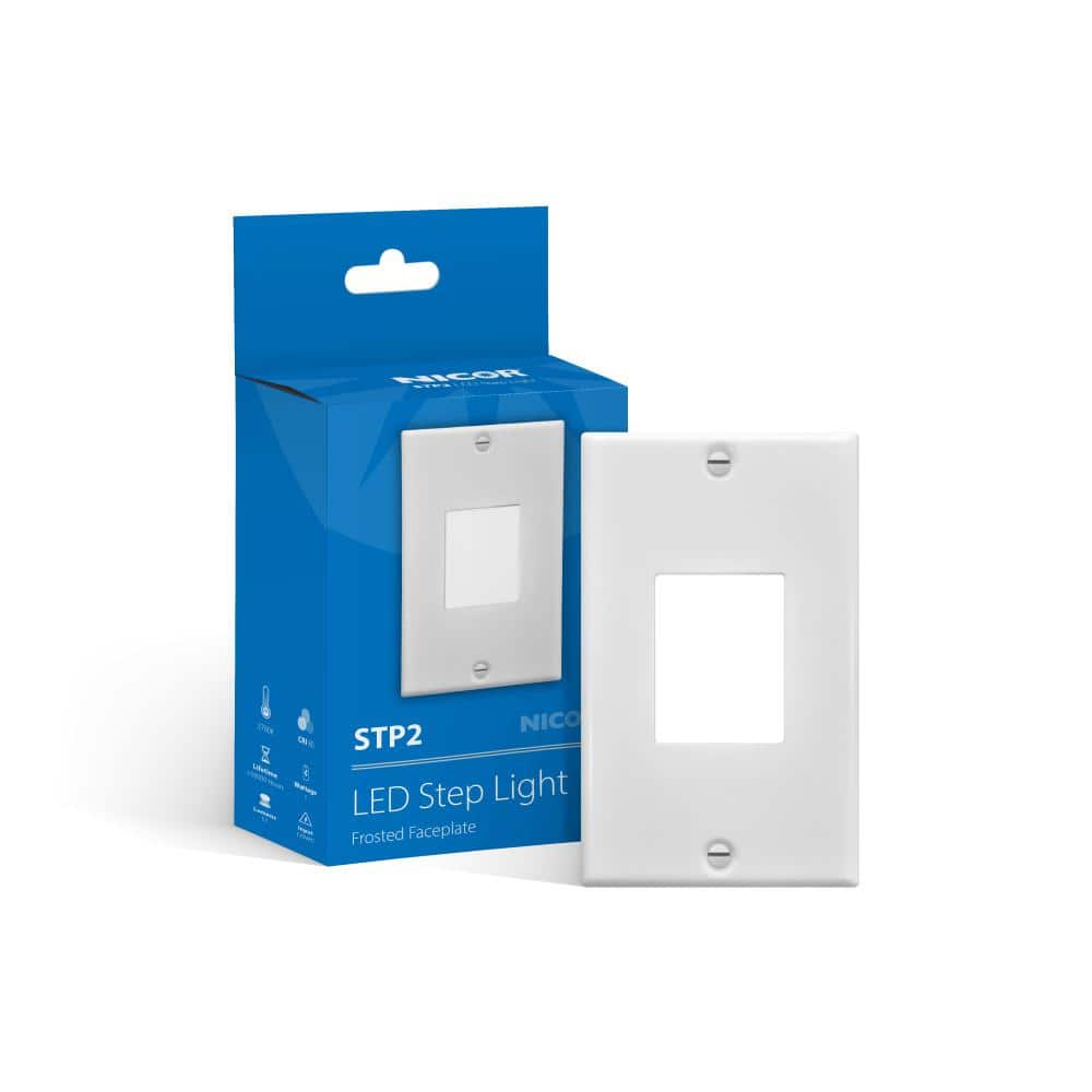 NICOR STP2 Series White LED Hardwire Stair Light Frosted