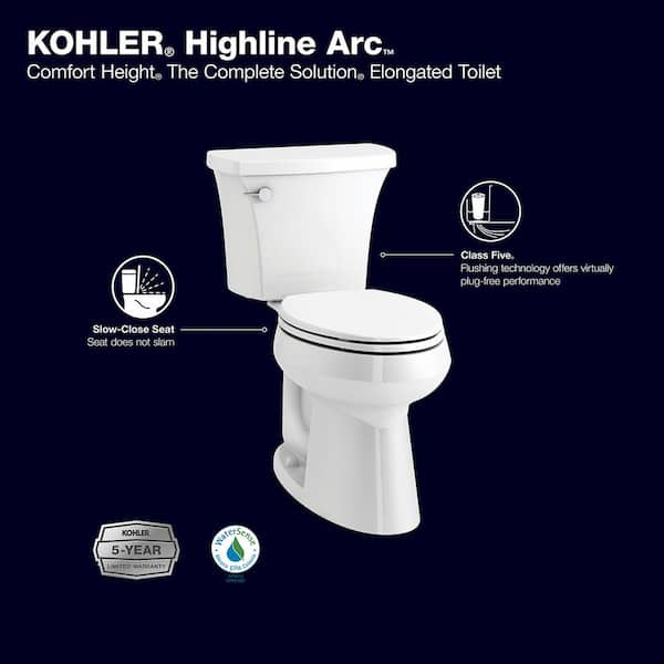 KOHLER 10 in. Rough In 2-Piece 1.28 GPF Single Flush